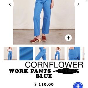 Big Bud Press Work Pants in Cornflower Blue Size Large